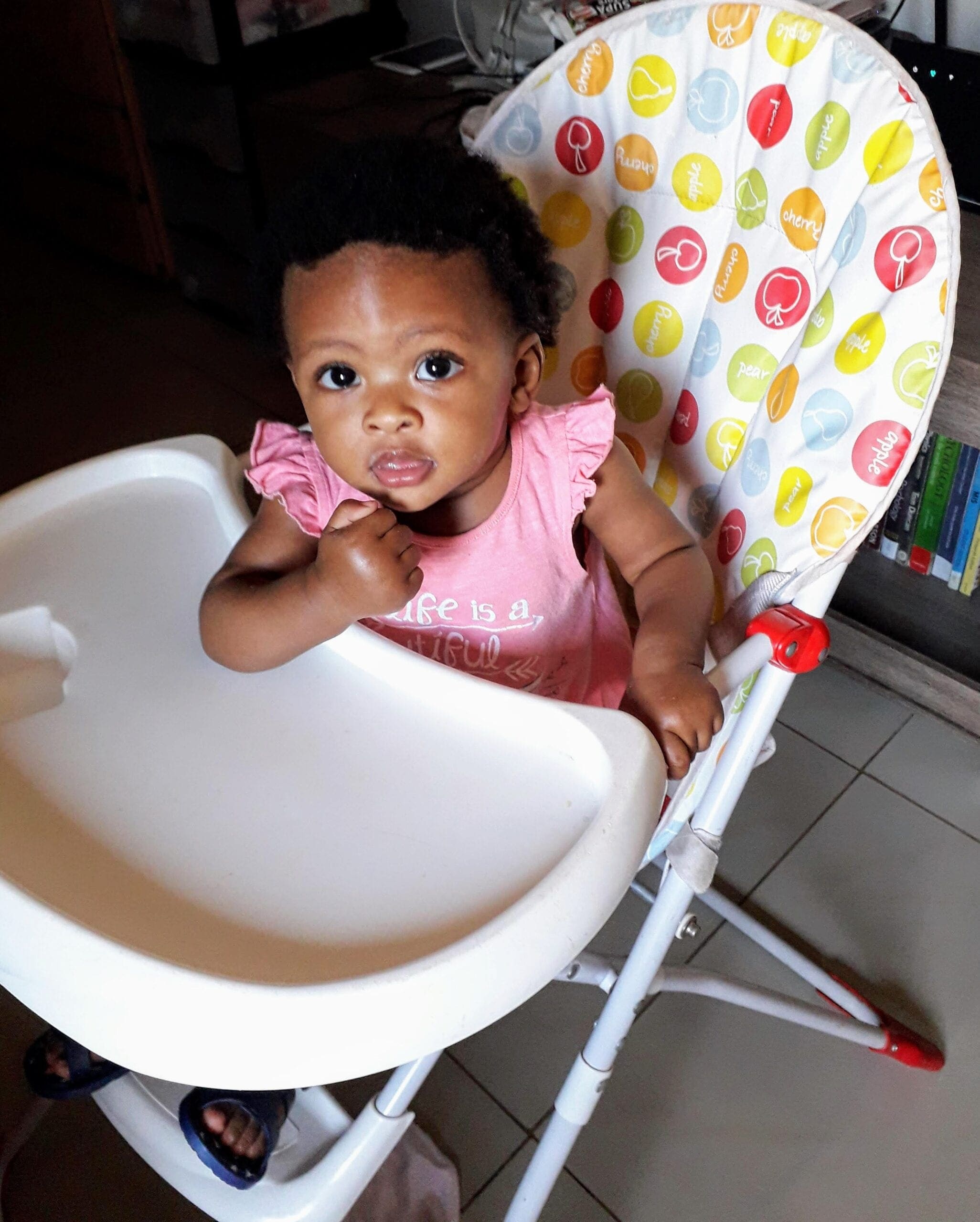 Baby in a high chair